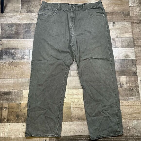 Calvin Klein Men’s Size 40 Relaxed Straight Jeans Grey Casual Cotton Denim - Picture 1 of 13